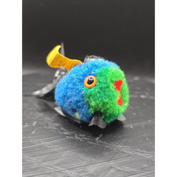 Steiff Woolen Blue Coral Fish 1977  7361/07 ID Button and Tag 3.5in Vintage - Picture 1 of 10